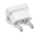 Reis stekker - USA to EU travel adaptor - White