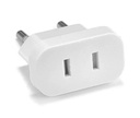 Reis stekker - USA to EU travel adaptor - White