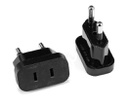 Reis stekker - USA to EU travel adaptor - Black