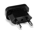 Reis stekker - USA to EU travel adaptor - Black