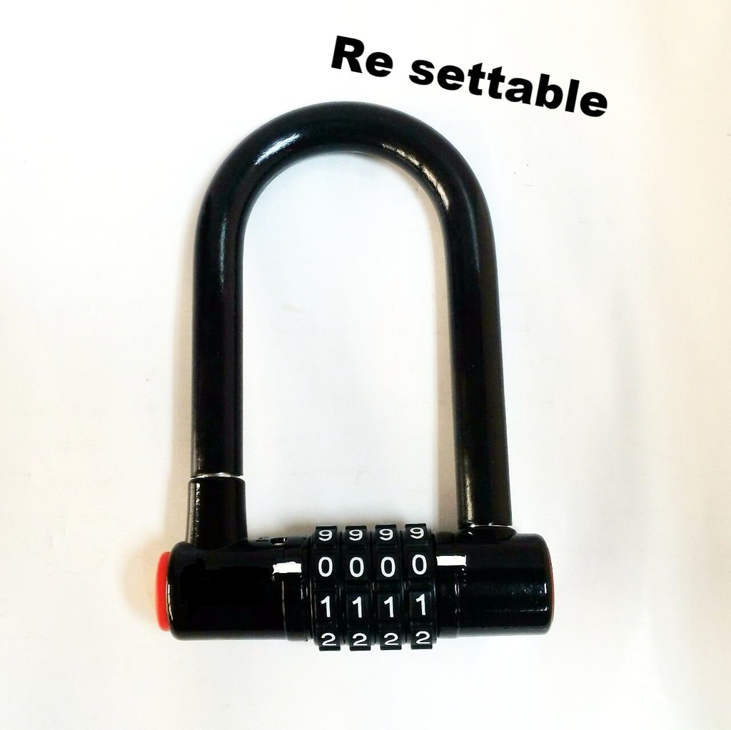 Re-Settable Combination Padlock - Black