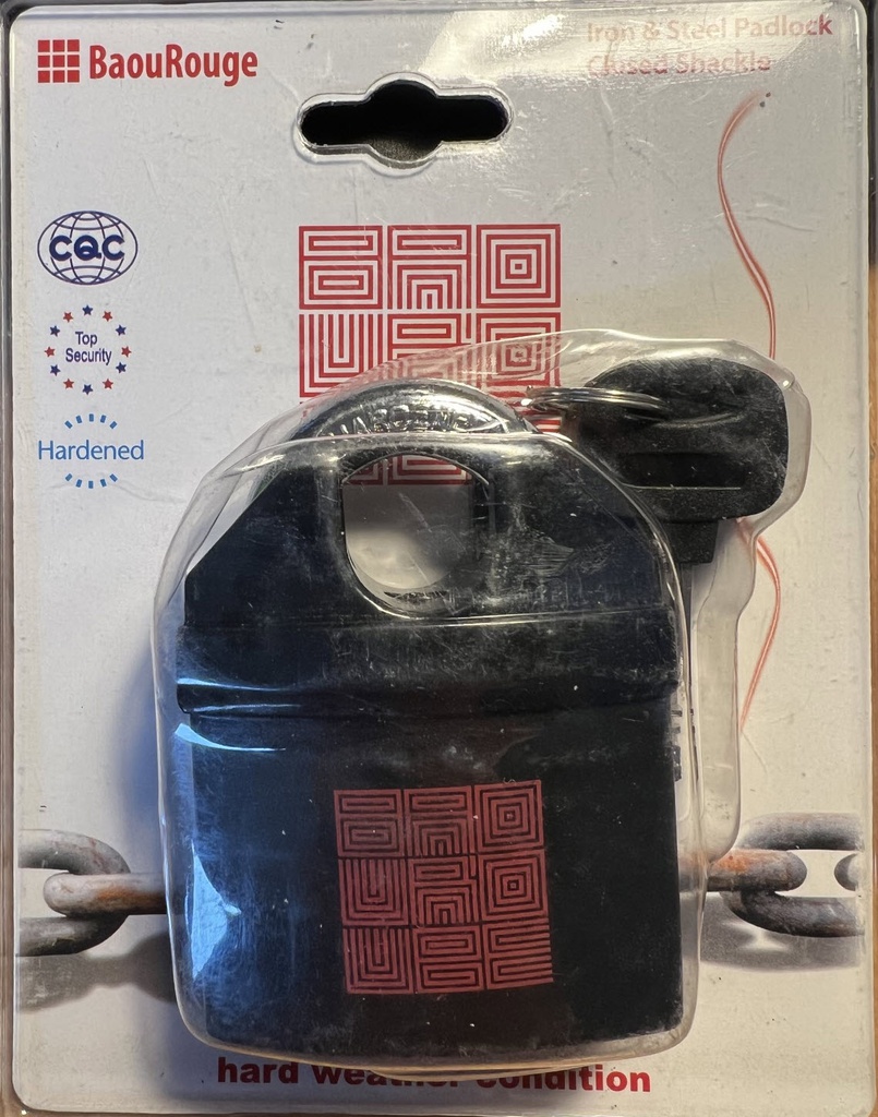 BaouRouge BR-LK1 Iron &amp; Steel Padlock
