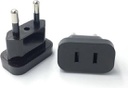 Reis stekker - USA to EU travel adaptor - Black