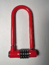 OURHUB AM-127L Re-Settable Combination Padlock - RED